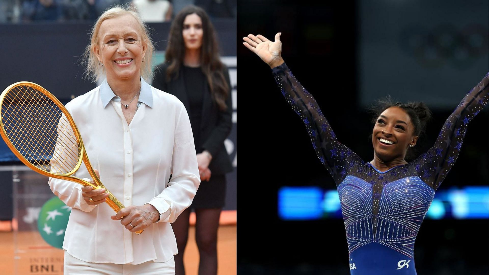 Martina Navratilova is delighted on Simone Biles