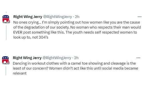 Screenshots courtesy: @RightWingJerry on X