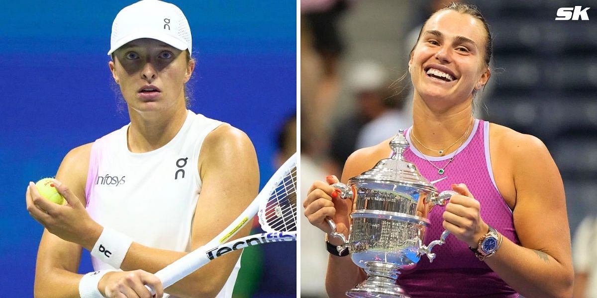 Iga Swiatek (L) and Aryna Sabalenka (Images: Getty)