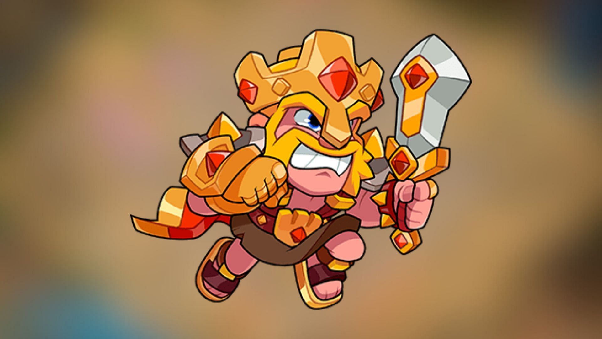 Barbarian King allows melee units around him to attack faster (Image via SuperCell)