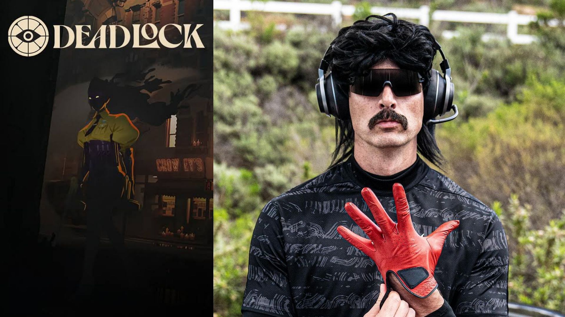 Dr DisRespect gets left behind by his Deadlock teammates (Image via Steam, Dr DisRespect/Instagram)