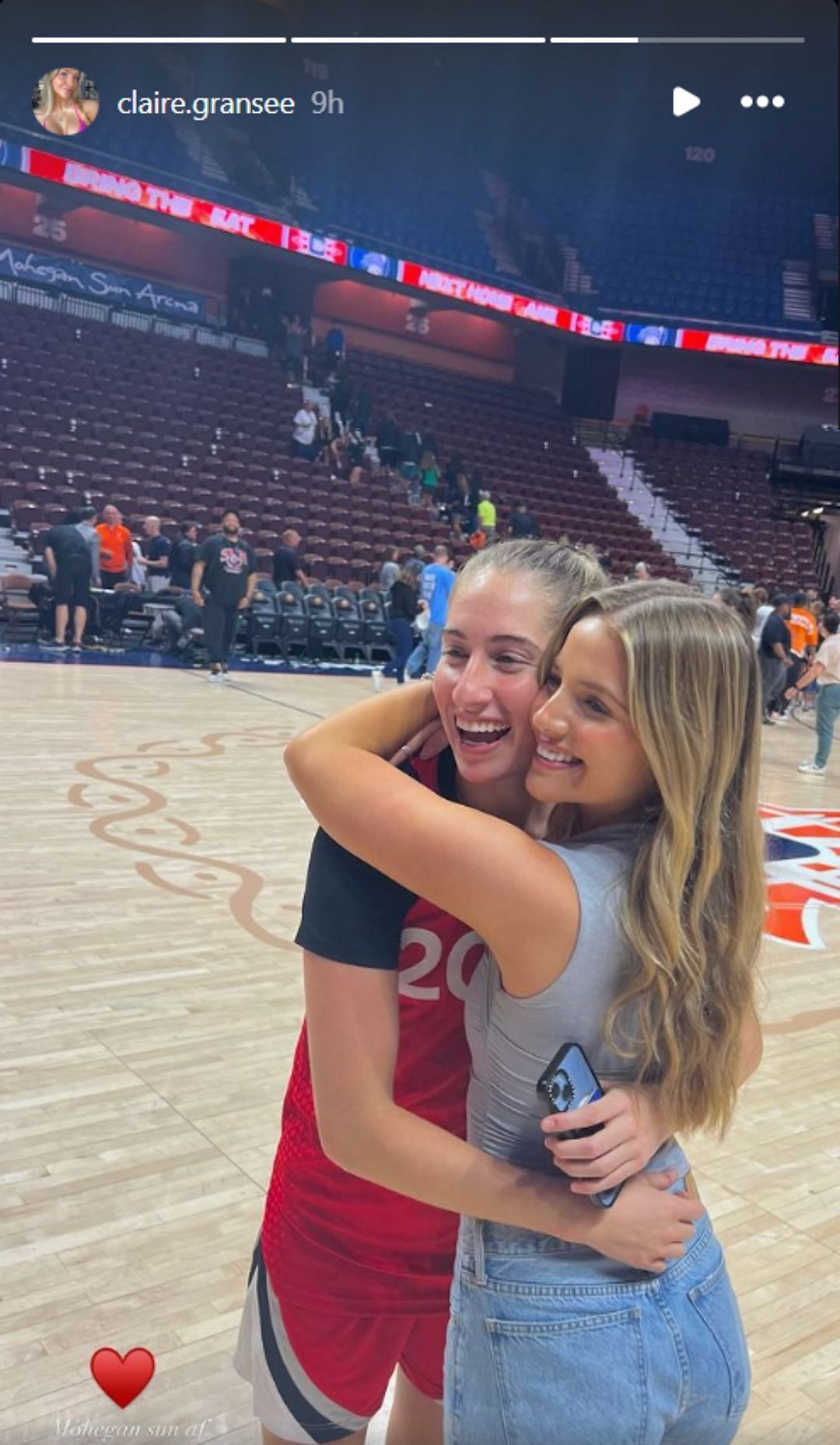 Kate Martin’s friend Claire Gransee makes the trip to Connecticut for ...