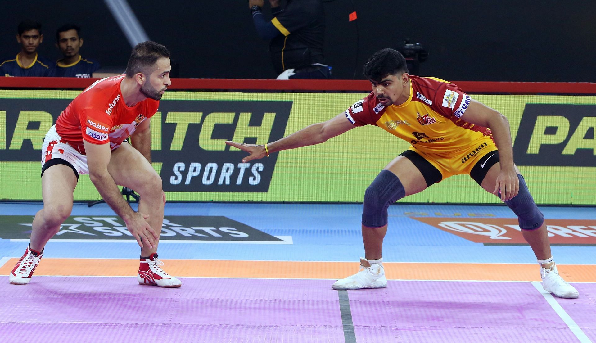 Gujarat Giants vs Telugu Titans opened PKL last year (Image: Pro Kabaddi)