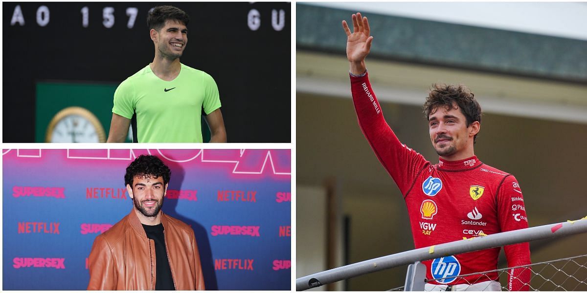 Carlos Alcaraz and Matteo Berrettini visit Italian Grand Prix (Images: Getty)