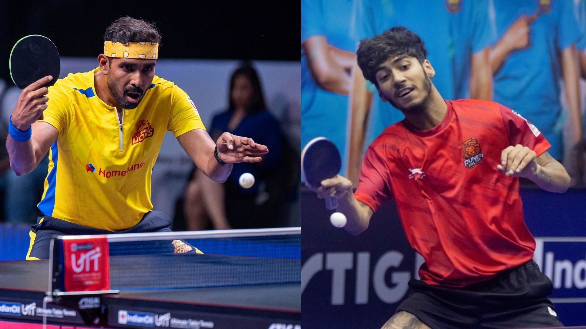 Sharath Kamal and Ankur Bhattacharjee will be in action during match 19 of UTT 2024. (Image via UTT Press Release)