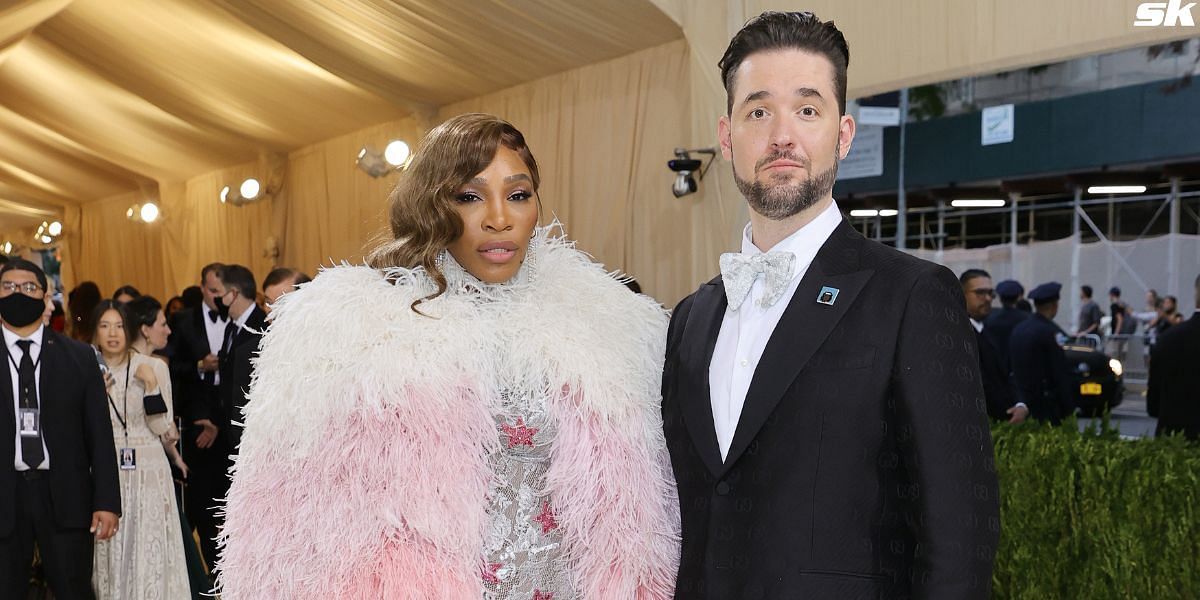 Serena Williams with her husband Alexis Ohanian (Image: Getty)