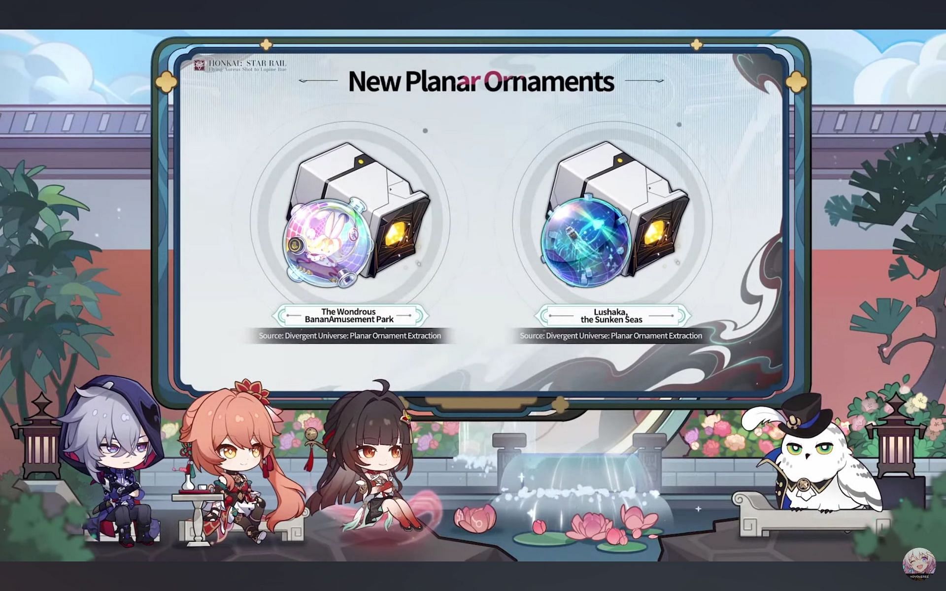 New Planar Ornament sets (Image via HoYoverse)