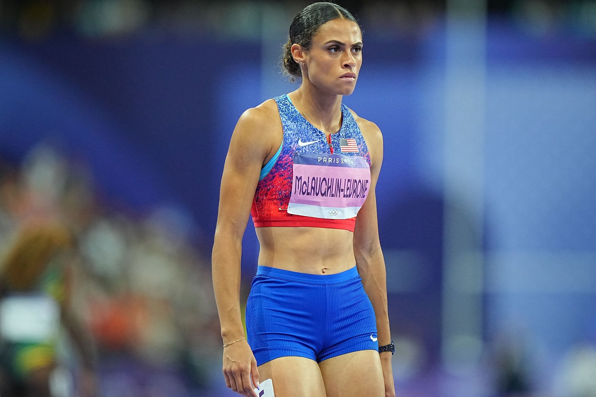 Sydney McLaughlin-Levrone at the 2024 Summer Olympics (Image via Getty)