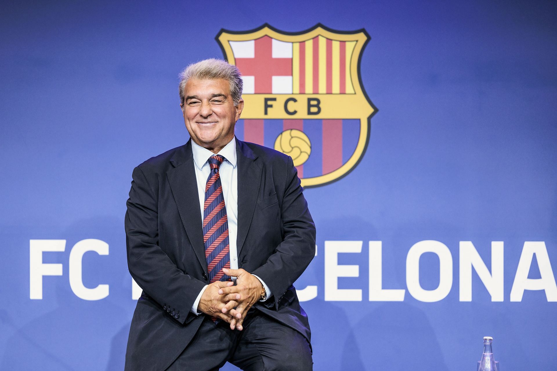 Joan Laporta Press Conference In Barcelona - Source: Getty