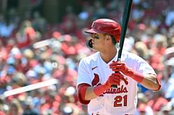 "Eye black, tongue hanging out" - Cardinals' Lars Nootbaar in disbelief over 'unique' clay bobblehead made in his likeness
