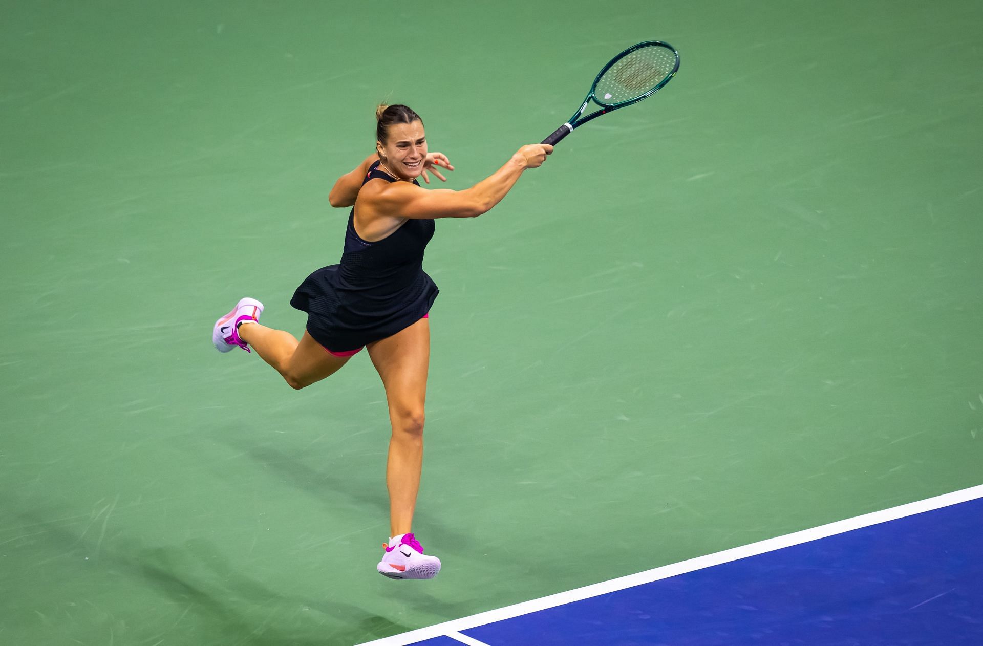 Aryna Sabalenka pictured at the 2024 US Open - Source: Getty