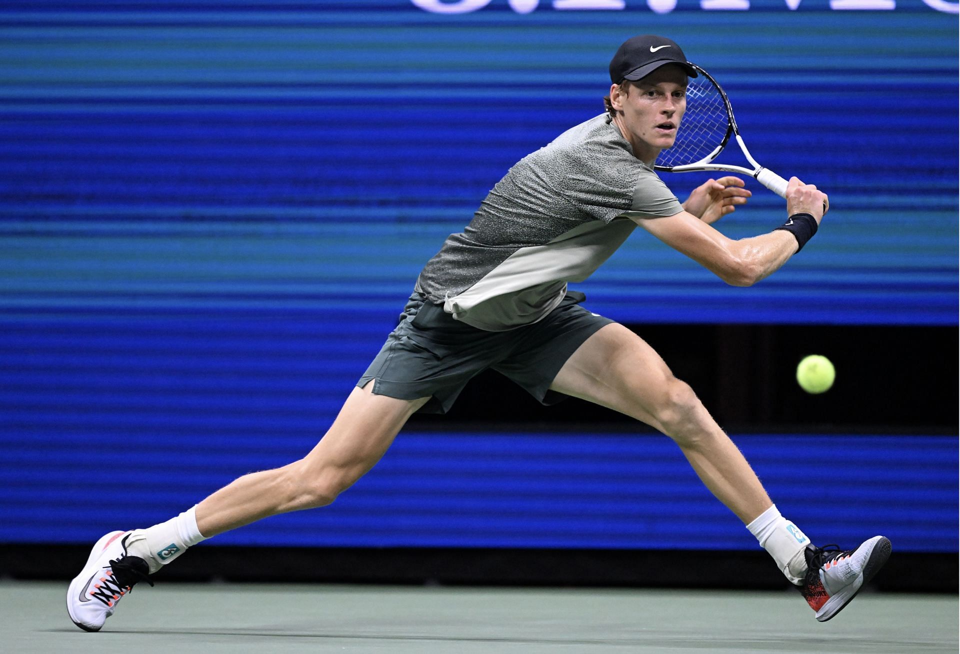 Jannik Sinner in action on Day 10 of the 2024 US Open (Picture: Getty)