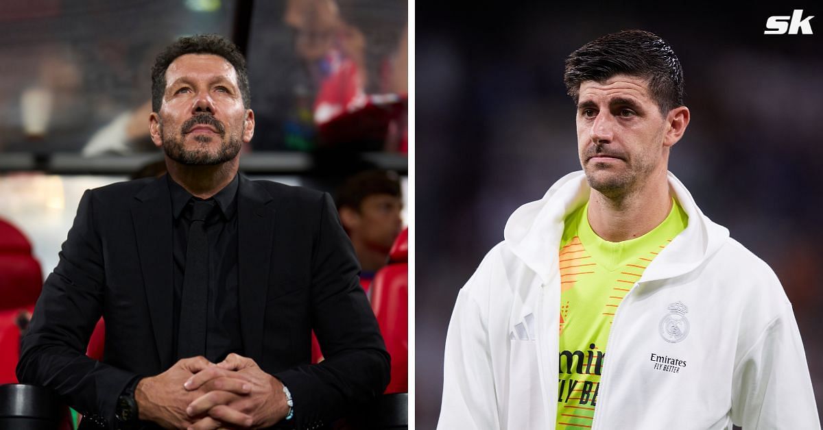 Diego Simeone on Thibaut Courtois incident in Atletico Madrid vs Real Madrid