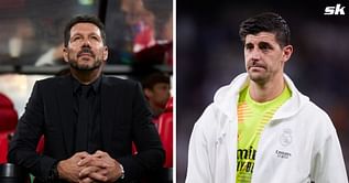 “You can celebrate the goal, but not by taunting the fans” - Diego Simeone weighs in on fans throwing lighters at Real Madrid star Thibaut Courtois