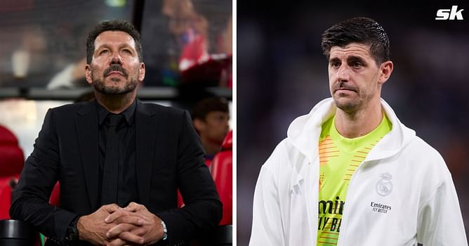 “You can celebrate the goal, but not by taunting the fans” - Diego Simeone weighs in on fans throwing lighters at Real Madrid star Thibaut Courtois