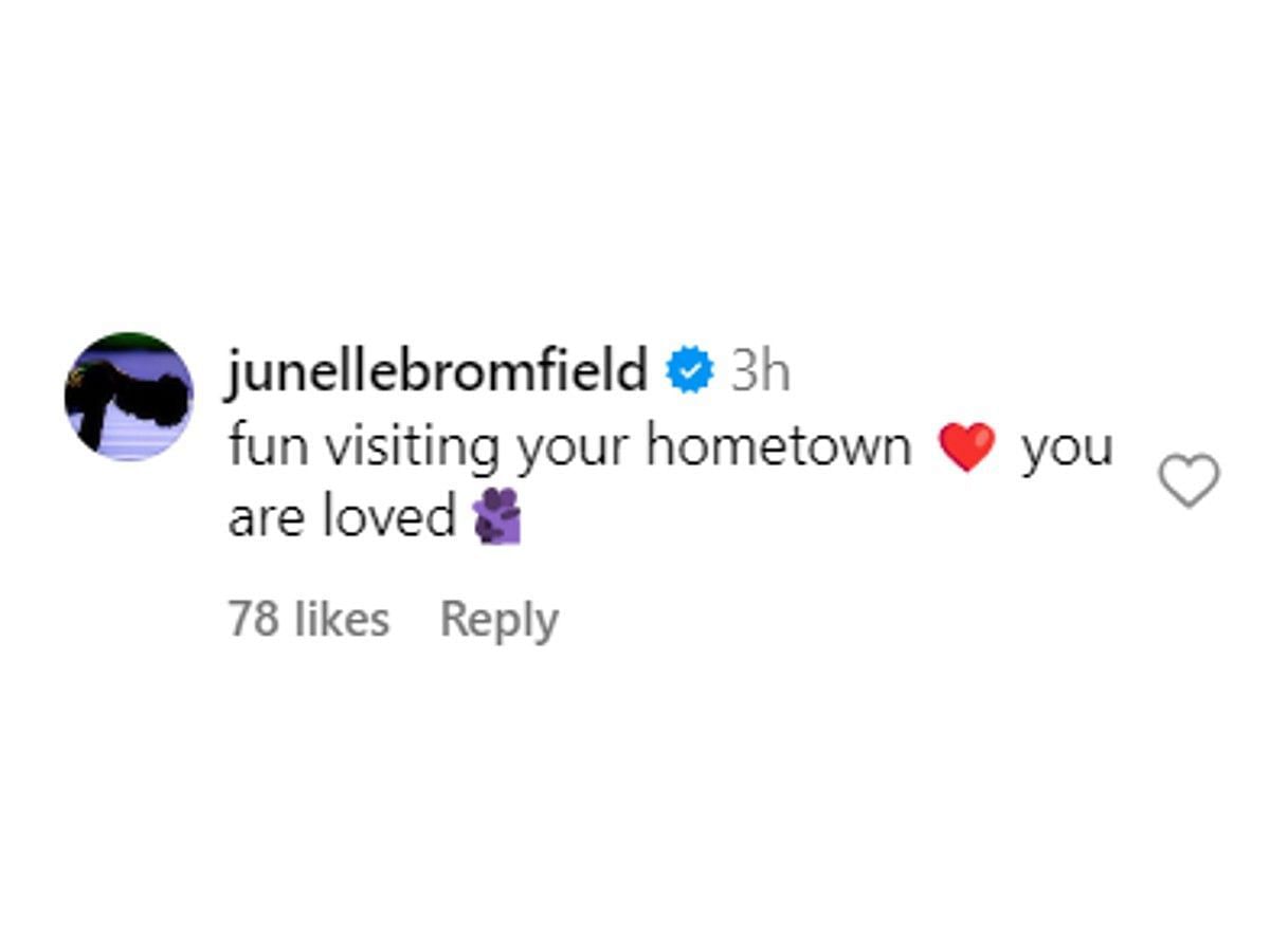 Junelle Bromfield&#039;s comment on Lyles&#039; post