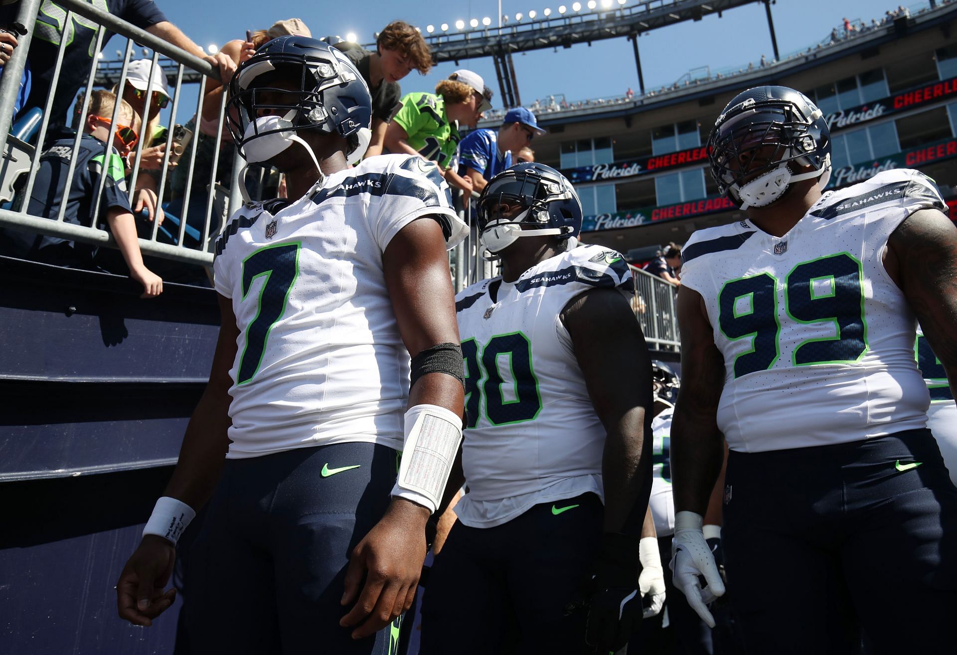 Geno Smith during Seattle Seahawks v New England Patriots - Source: Getty