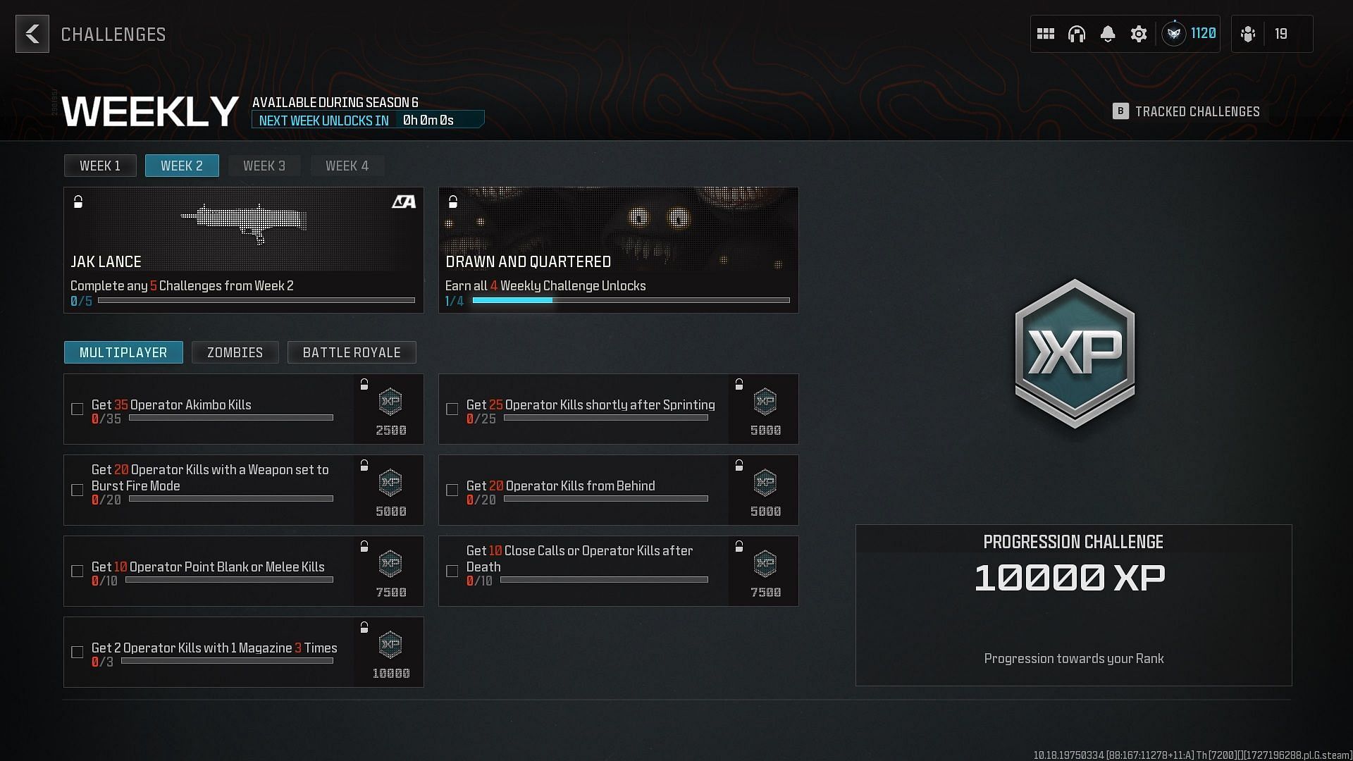 All MW3 Multiplayer Season 6 Week 2 challenges and rewards (Image via Activision)