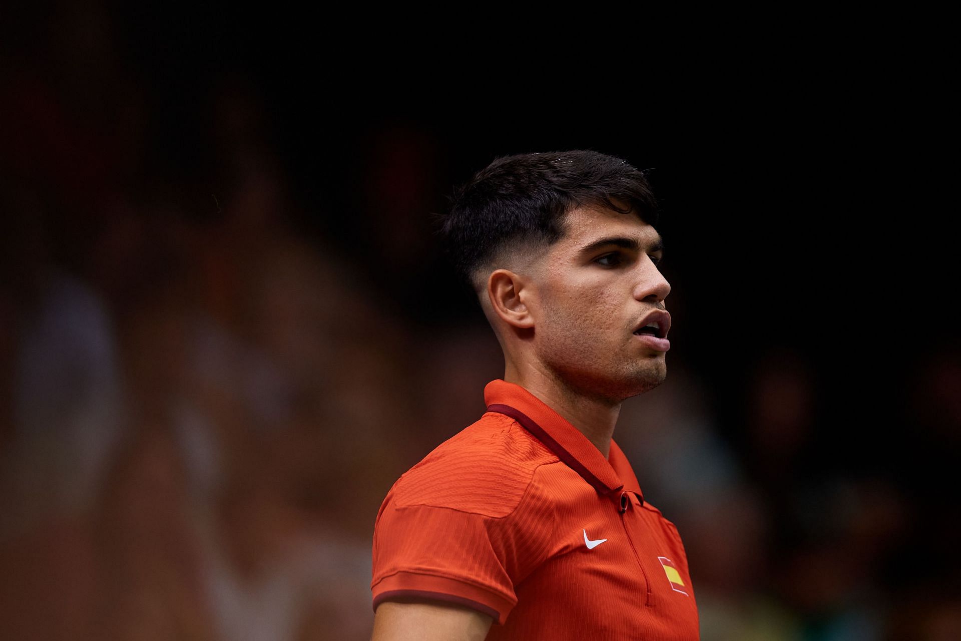 Carlos Alcaraz will be playing in the second tie of this year's Davis Cup Finals. (Image via Getty).