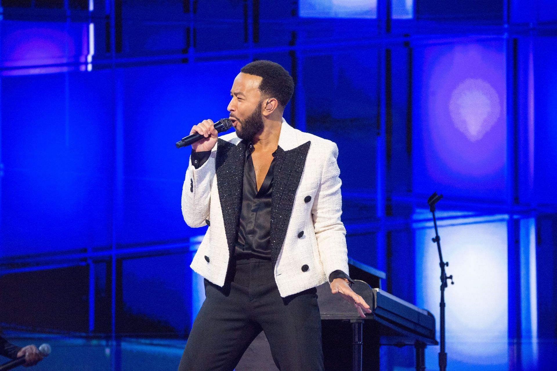 John Legend criticised Trump&#039;s claims (Image via Jacek Boczarski/Anadolu via Getty Images)