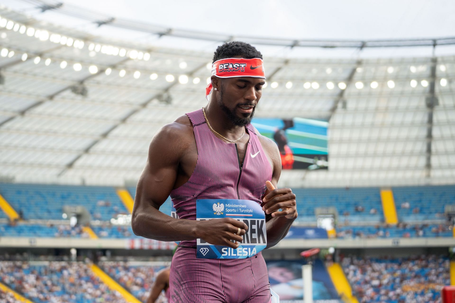 Kenny Bednarek at the Diamond League Silesia 2024 (Image via: Getty Images)