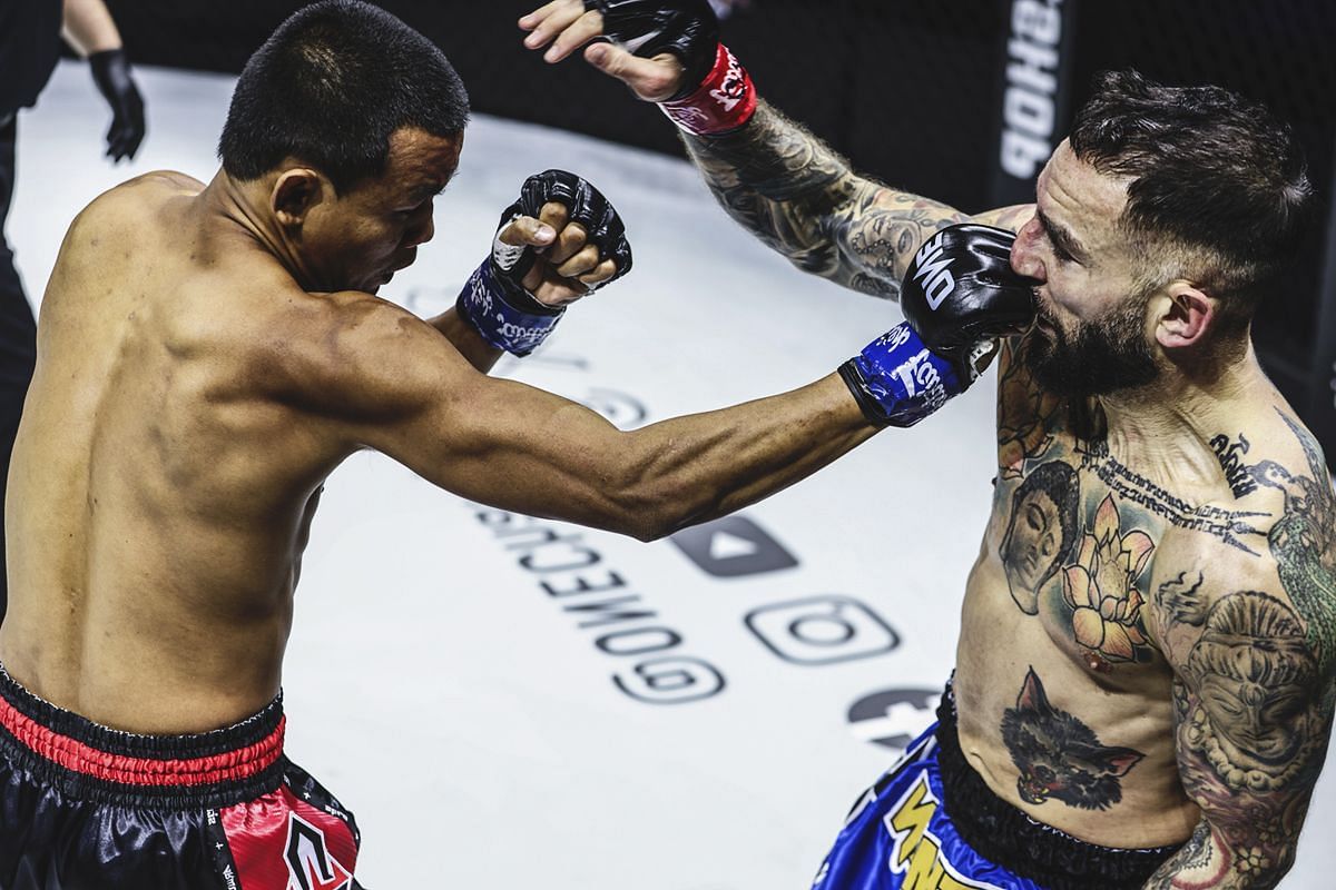 Seksan Or Kwanmuang fighting Liam Harrison | Image credit: ONE Championship