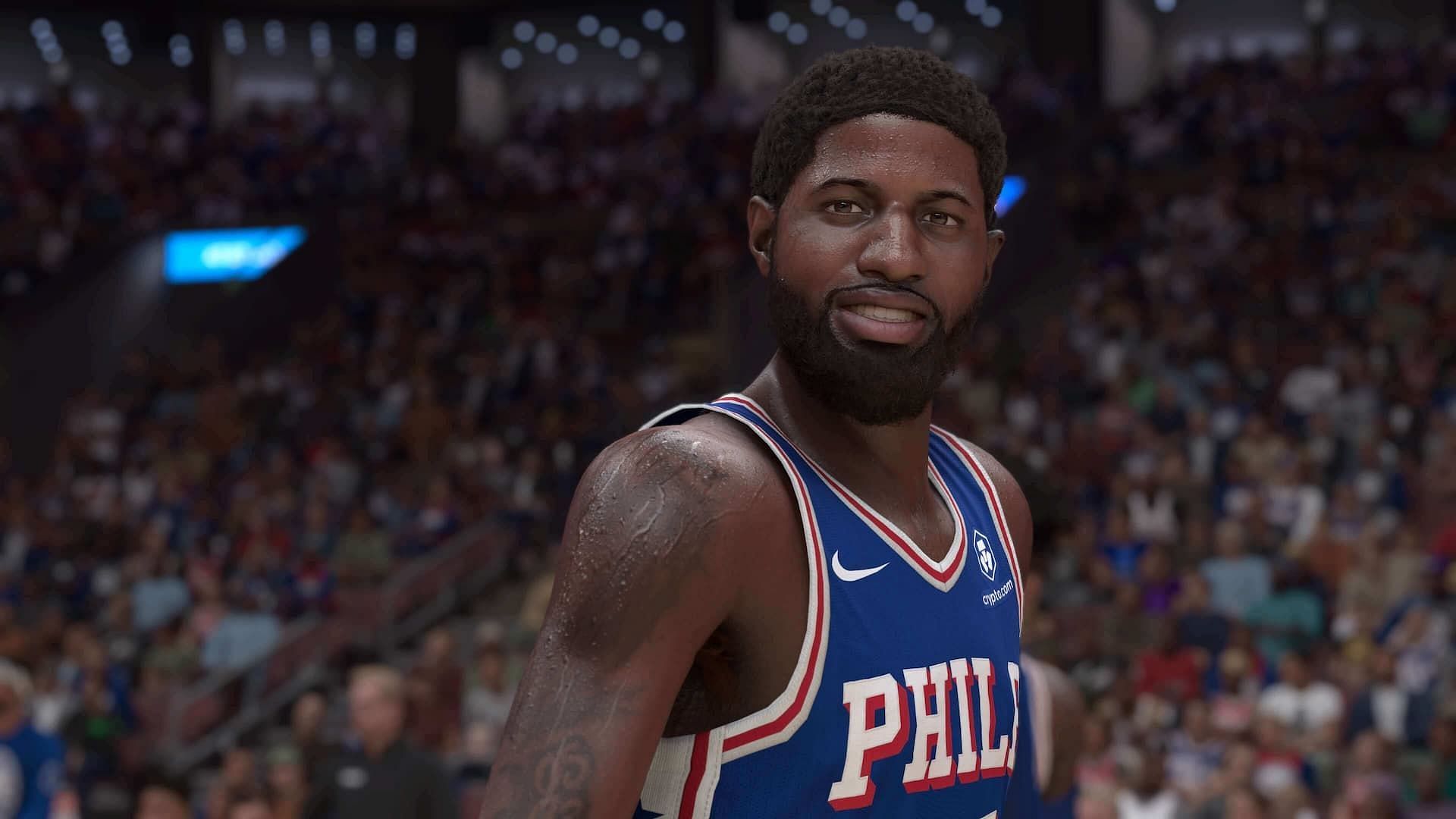 Paul George as seen in the game (Image via Visual Concepts)