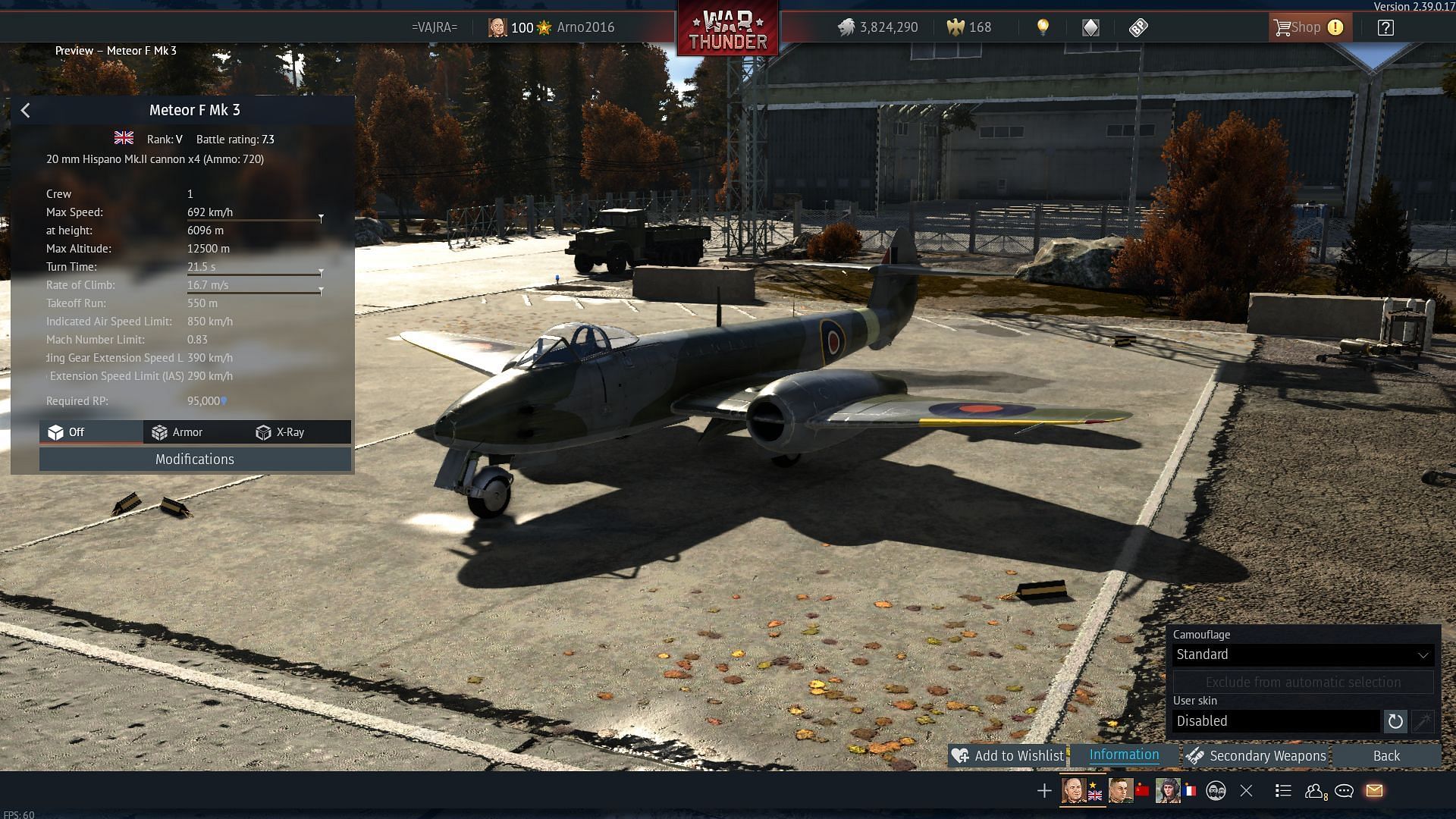 The Meteor is extremely maneuverable (Image via gaijin Entertainment)