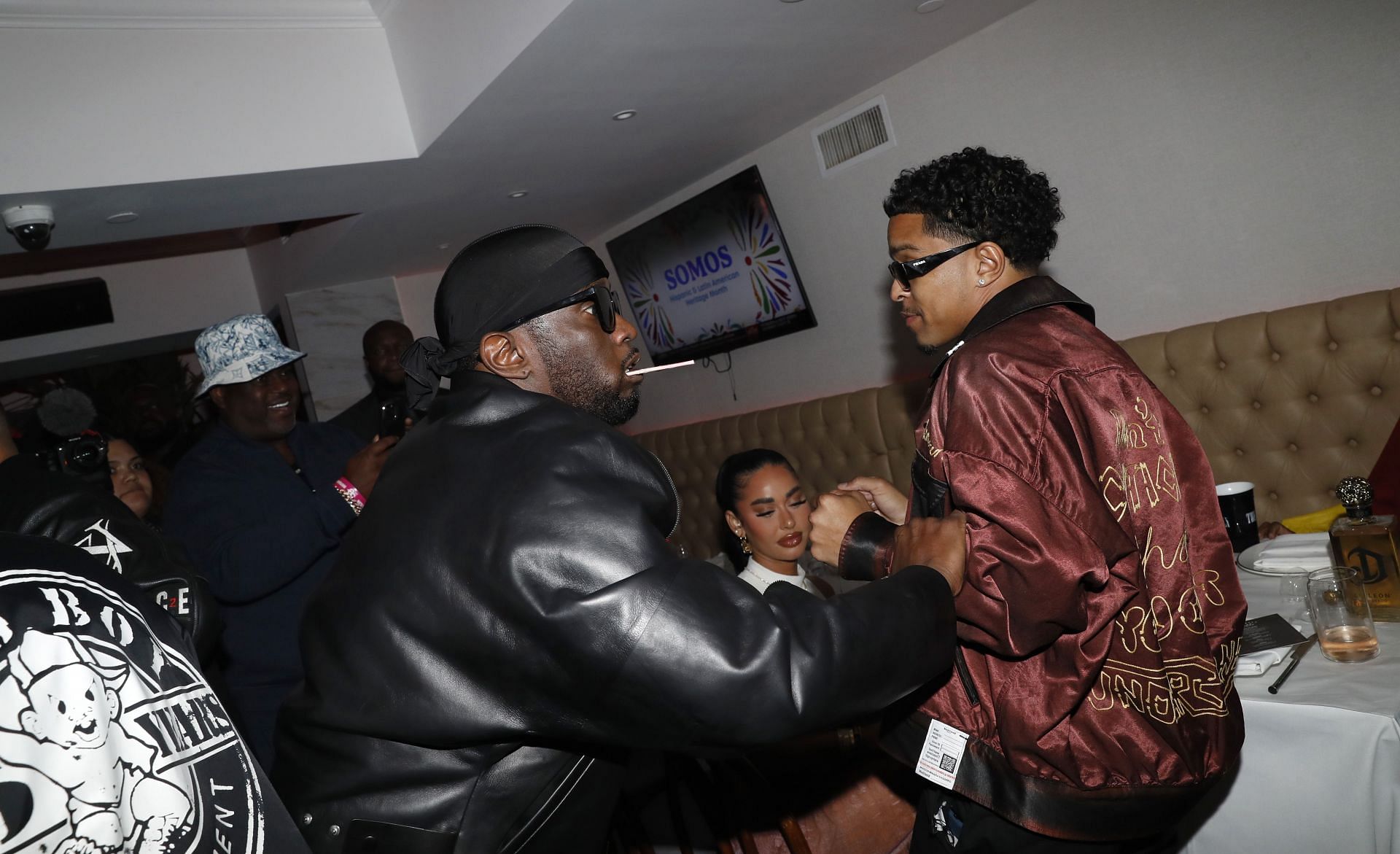 Diddy and his son Justin (Image via Getty)