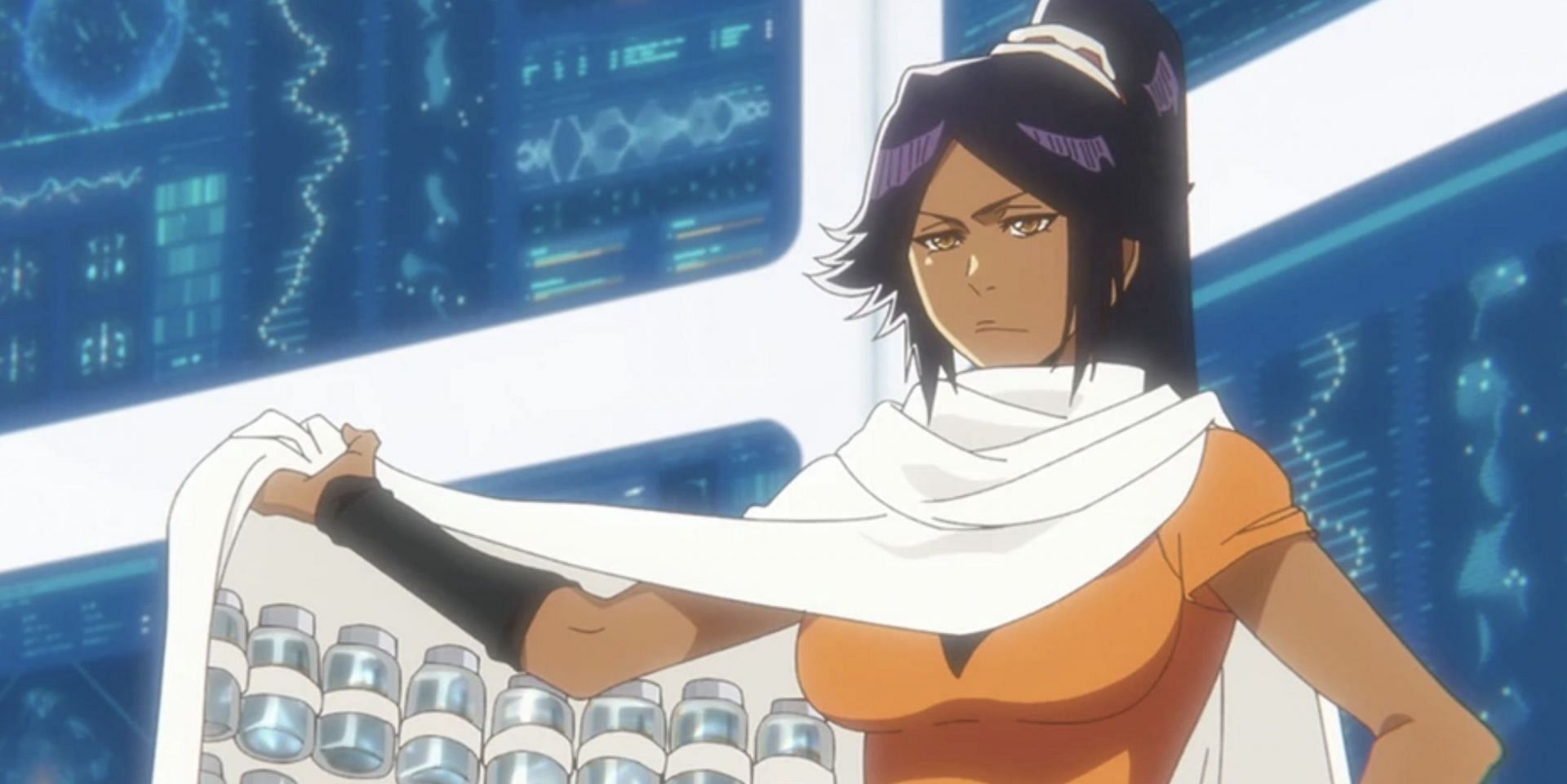 Yoruichi Shihoin as seen in anime (Image via Studio Pierrot)