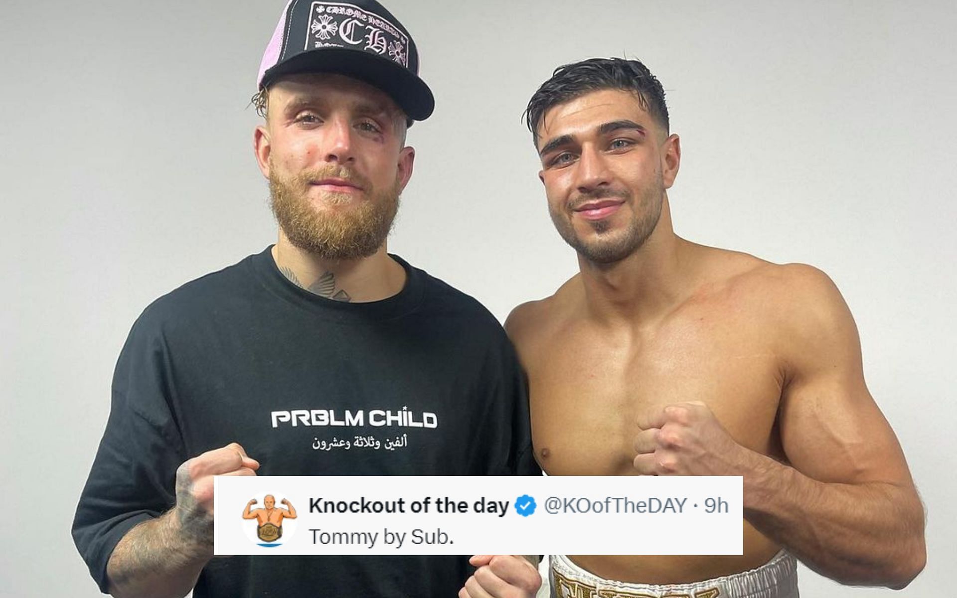 Fans react to Tommy Fury (right) calling out Jake Paul (left) in MMA. [Image courtesy: @tommyfury on Instagram]