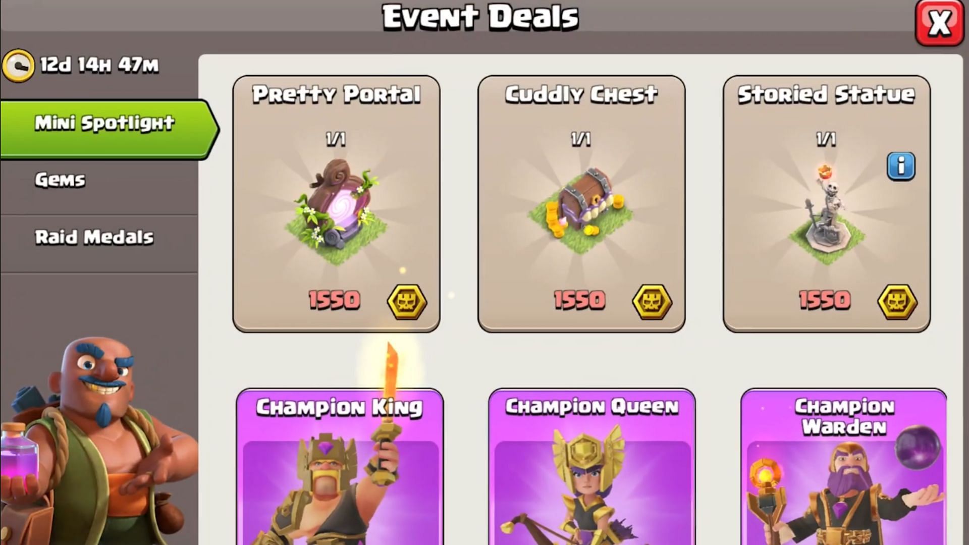 Trader shop offers (Image via Supercell)