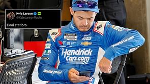 $12M-worth Kyle Larson downplays low win percentage critique with a sarcastic "Cool stat bro" response