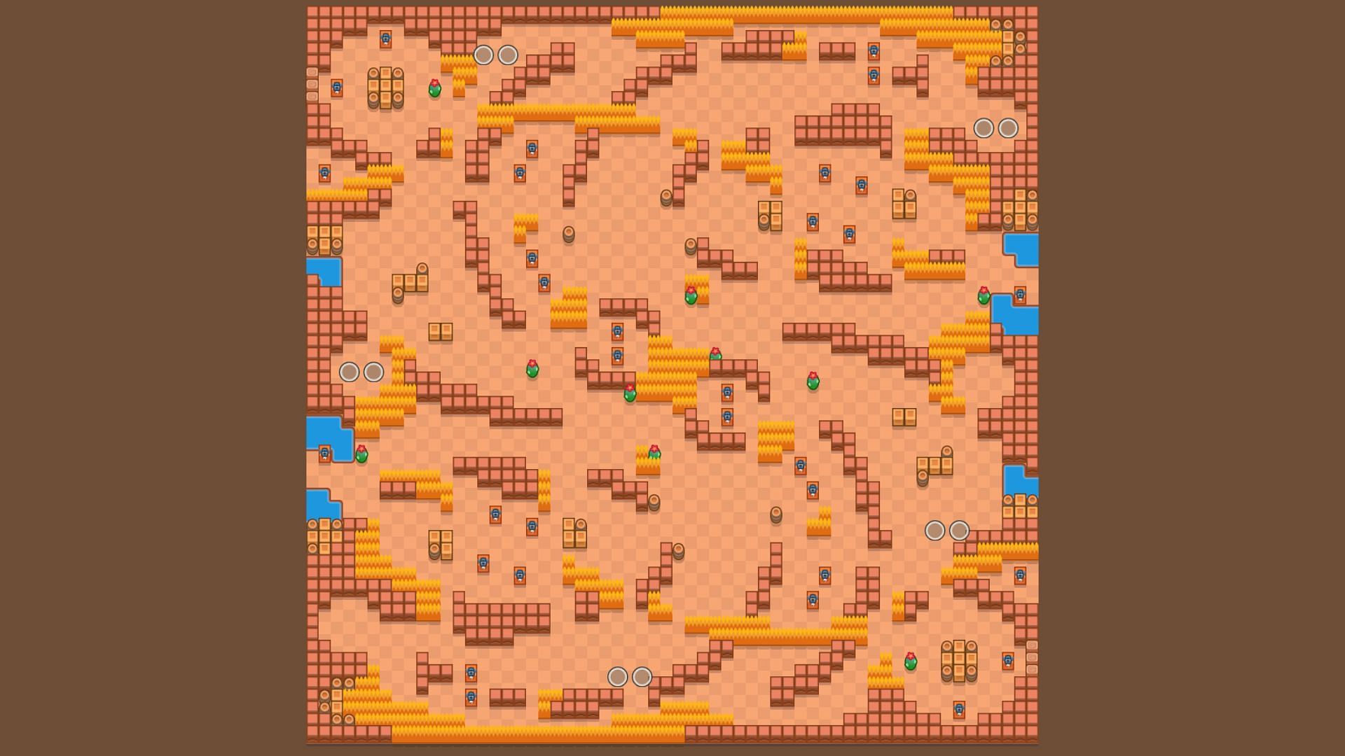 Sunset Villa Duo Showdown map (Image via Supercell)