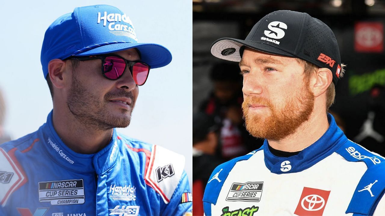 Kyle Larson and Tyler Reddick (Left Image via Imagn, Right Image via Getty)