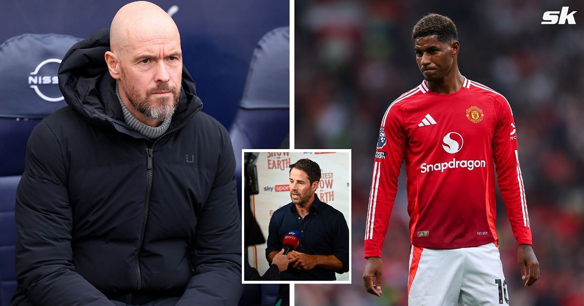 Erik ten Hag and Marcus Rashford (Images via Getty)