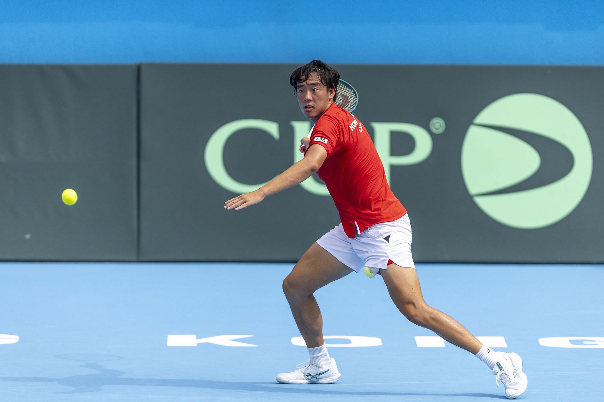 Wong at the Hong Kong v Ecuador - Davis Cup 2024 World Group II Day 2 - Source: Getty