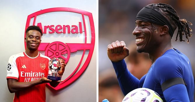 Chelsea star Noni Madueke opines Arsenal star is better than Barcelona's Lamine Yamal