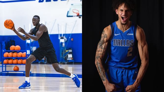 "It's amazing": Duke commit Khaman Maluach gels with former Blue Devils star Dereck Lively II at Pro Devils Weekend