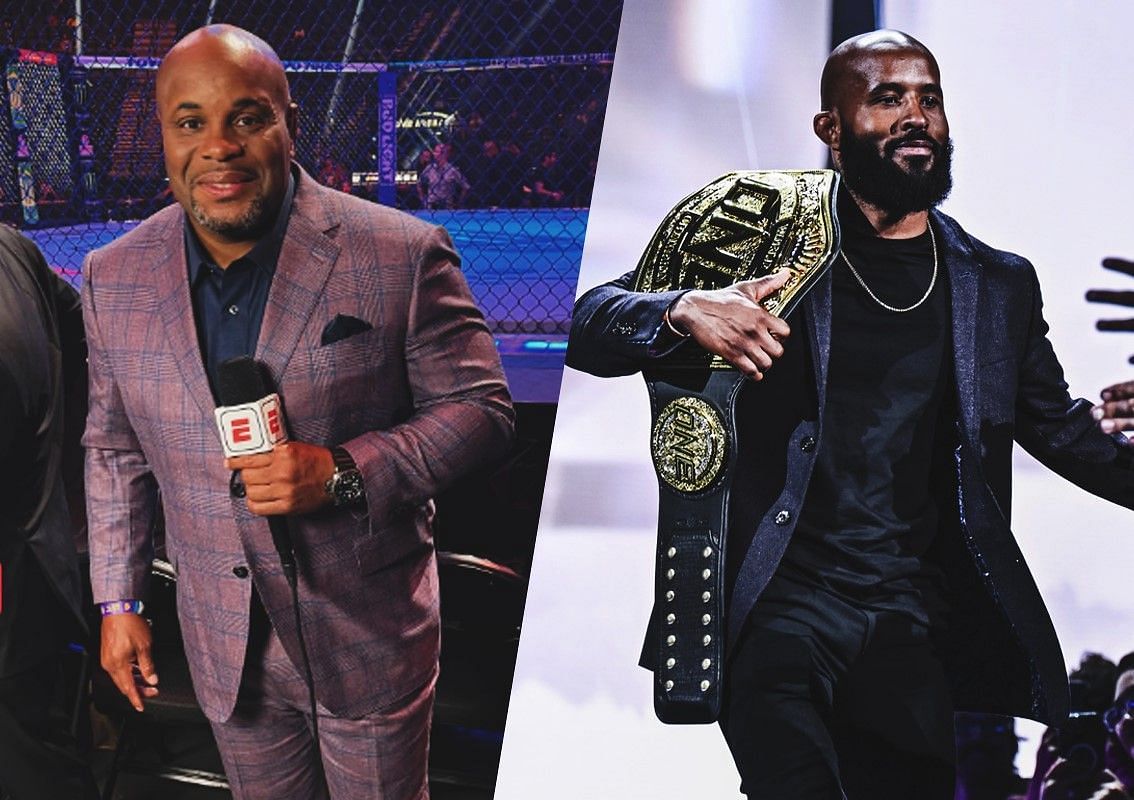 Daniel Cormier pays tribute to Demetrious Johnson following his retirement. -- Photos from Daniel Cormier