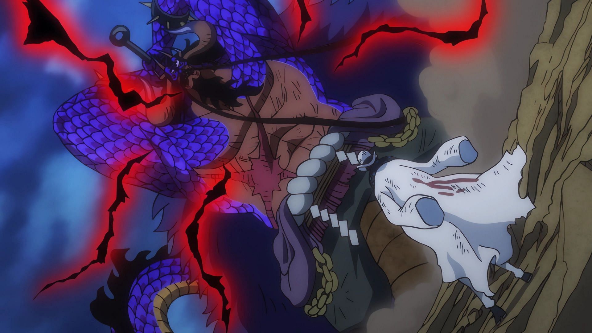 Guernika accepts his death after interrupting Kaidou (Image via Toei Animation)