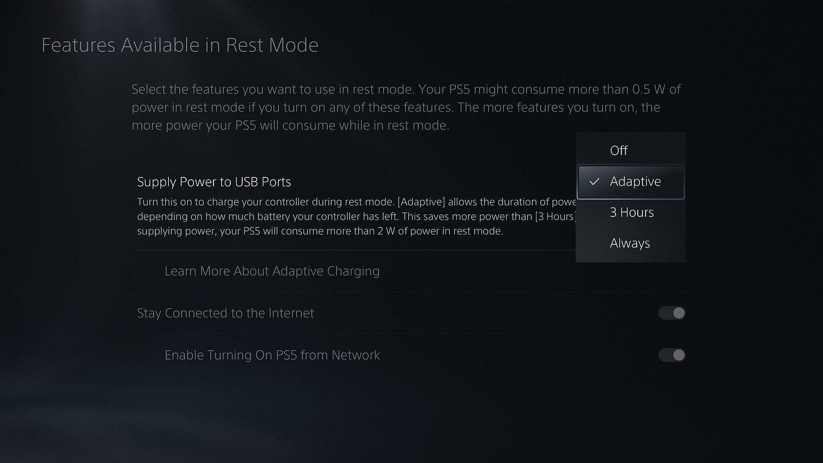 You can now enable adaptive charging for your controller (Image via Sony)