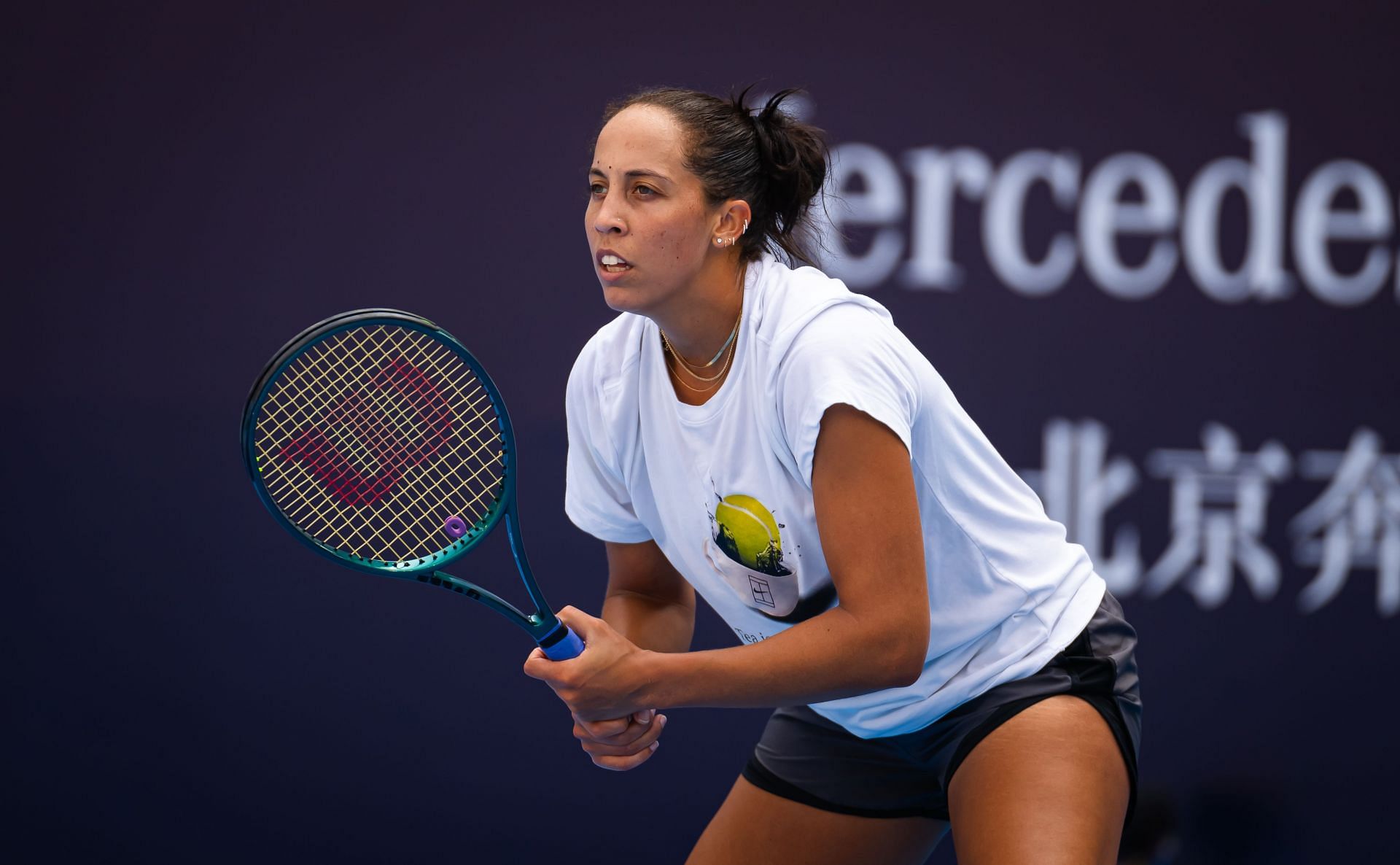 Madison Keys in training at the 2024 China Open - Day 2 - Source: Getty