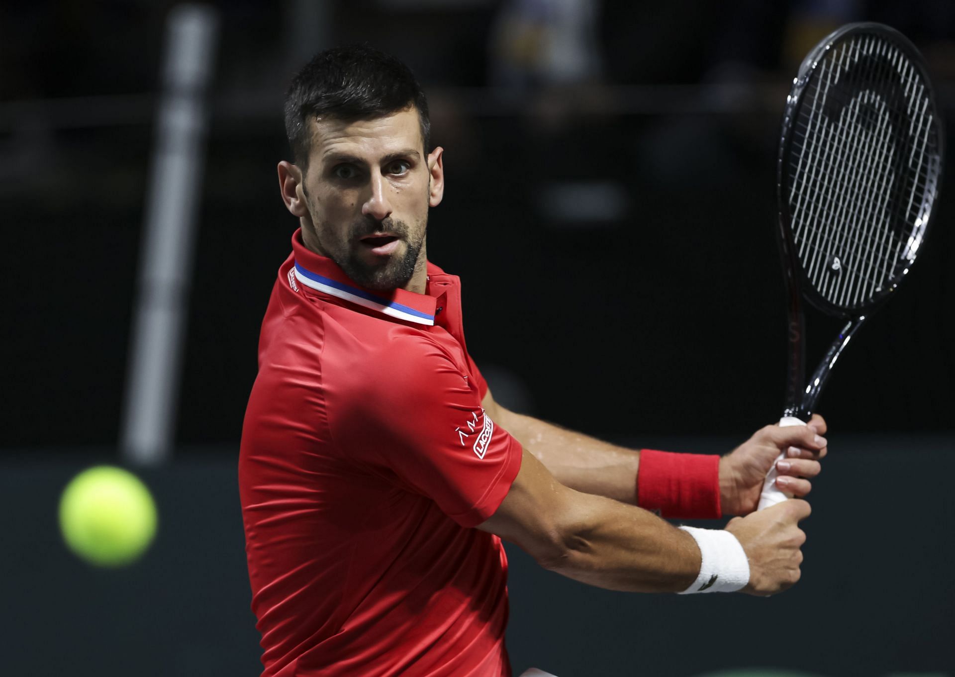 Novak Djokovic at the Davis Cup (Image via Getty)