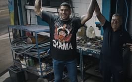 Alex Pereira reflects on humble beginnings by revisiting the old tire shop where he worked in latest UFC Embedded episode