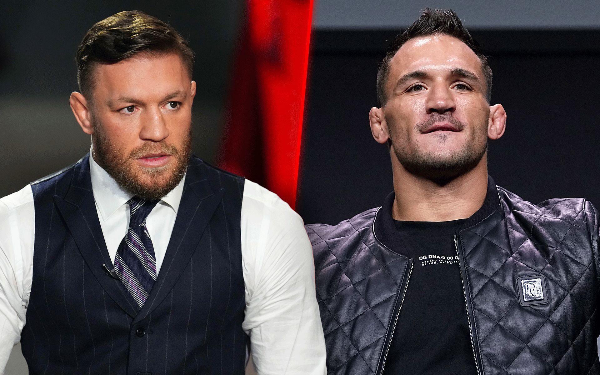 Michael Chandler (right) discusses waiting for the Conor McGregor (left) fight. [Images courtesy: Getty]