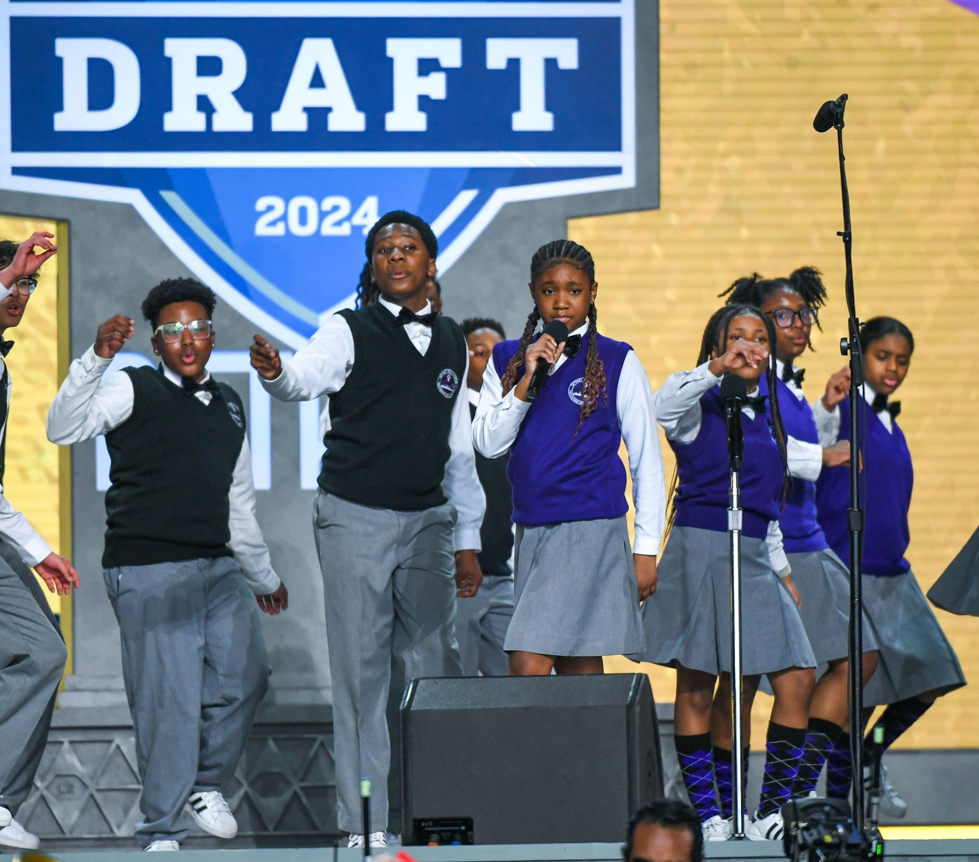 The Detroit Youth Choir performs 2024 NFL Draft Concert Series - Detroit Youth Choir - Source: Getty