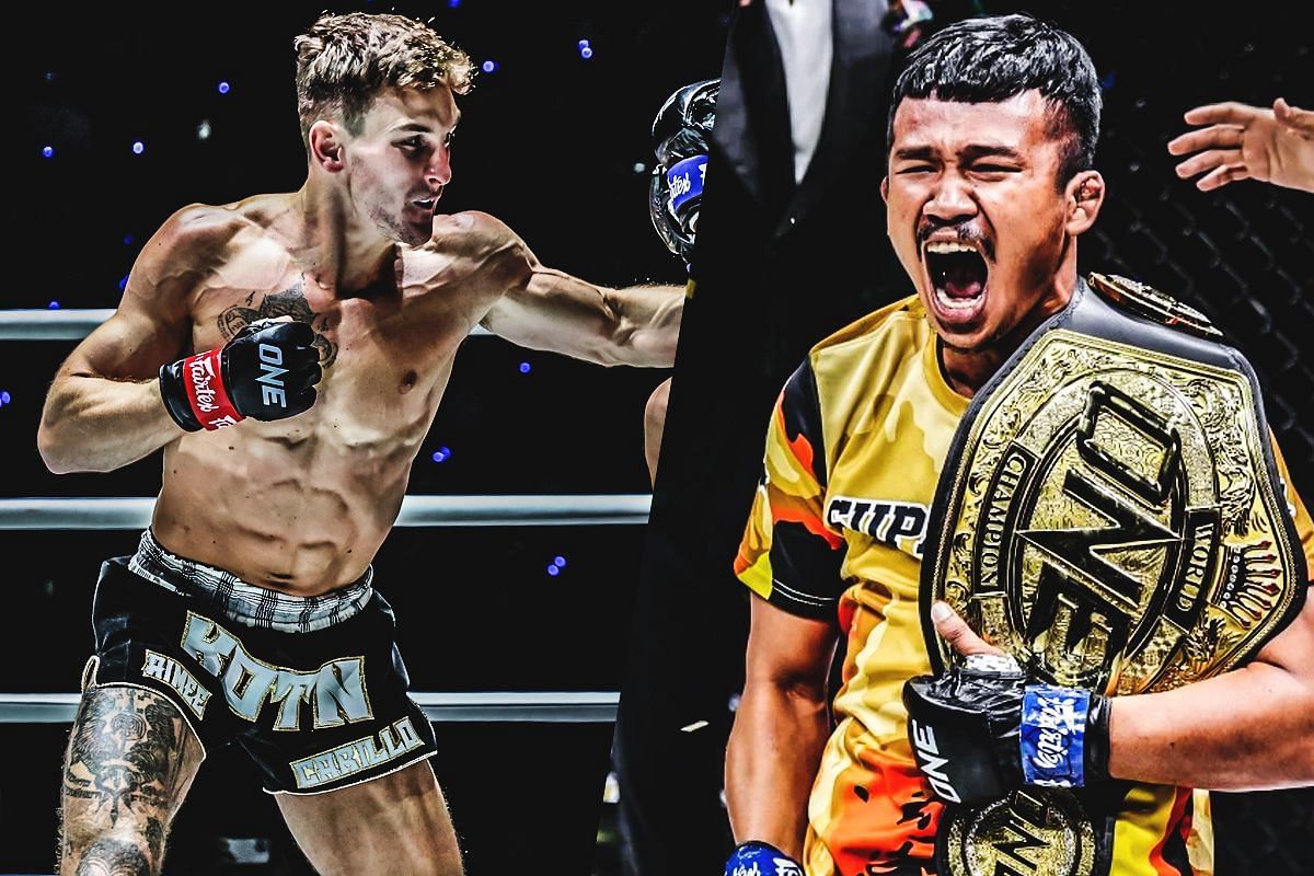 Nico Carrillo and Superlek Kiatmoo9 - Photo by ONE Championship