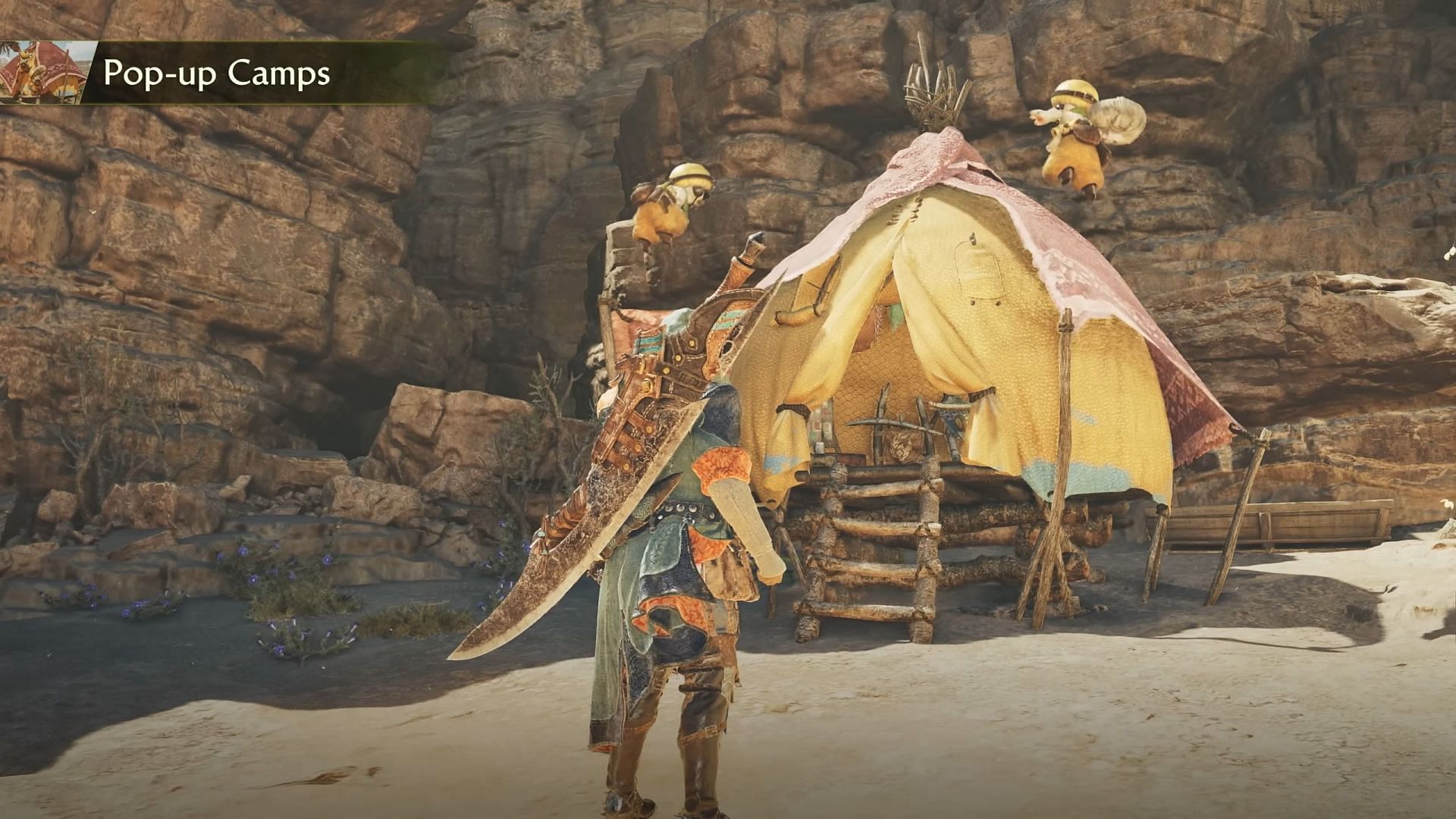 Place Pop-up camps as fast travel points (Image via Capcom)