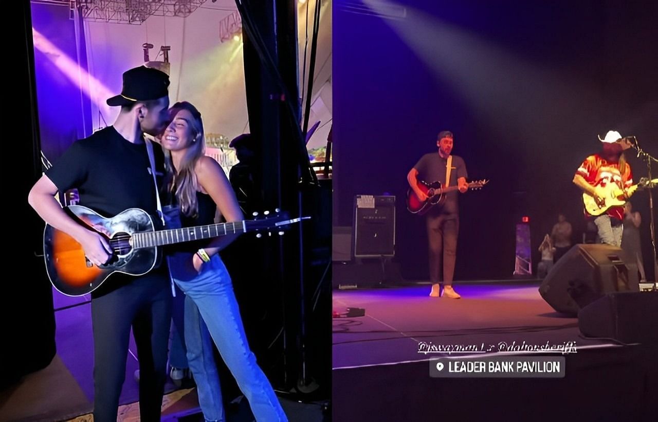 Jeremy Swayman performs at concert amid Bruins contract dispute (via Instagram/@jswayman1)